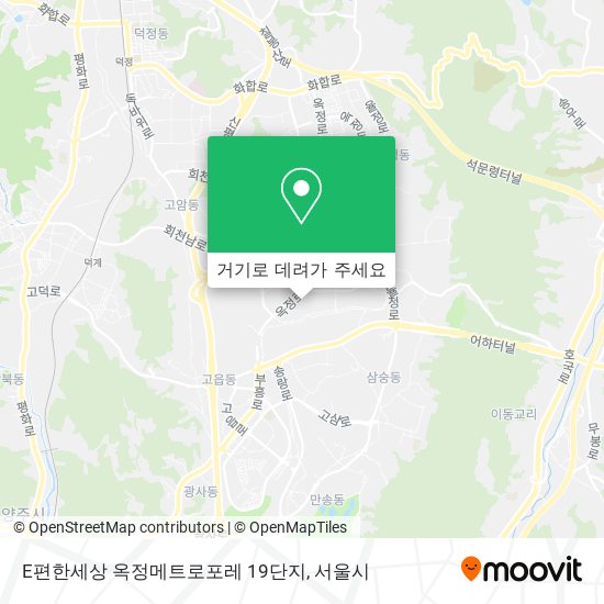 E편한세상 옥정메트로포레 19단지 지도