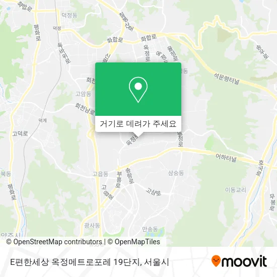E편한세상 옥정메트로포레 19단지 지도