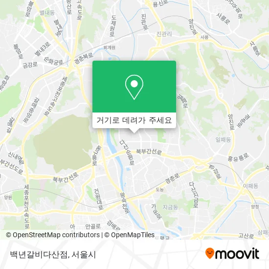 백년갈비다산점 지도