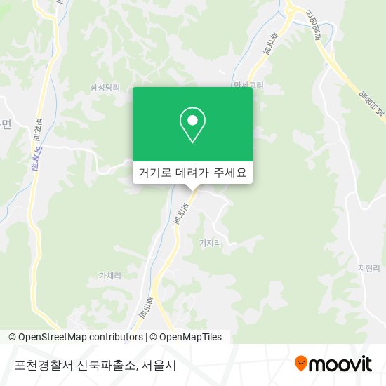 포천경찰서 신북파출소 지도