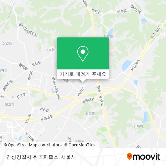 안성경찰서 원곡파출소 지도