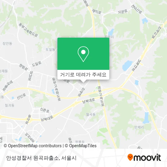 안성경찰서 원곡파출소 지도