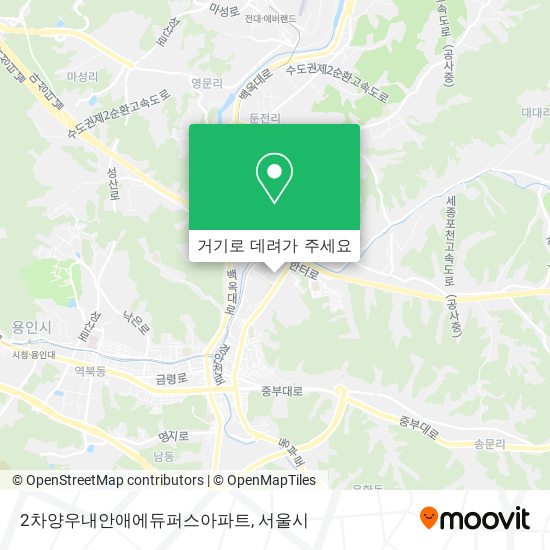 2차양우내안애에듀퍼스아파트 지도