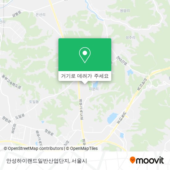 안성하이랜드일반산업단지 지도