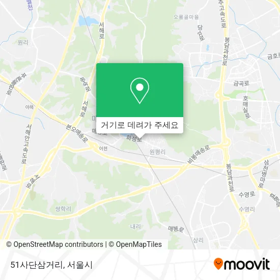 51사단삼거리 지도