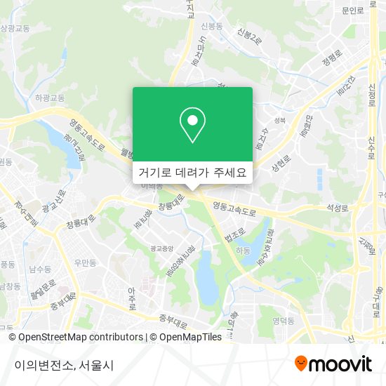 이의변전소 지도
