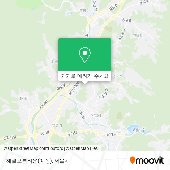 해밀오름타운(예정) 지도