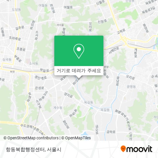 항동복합행정센터 지도