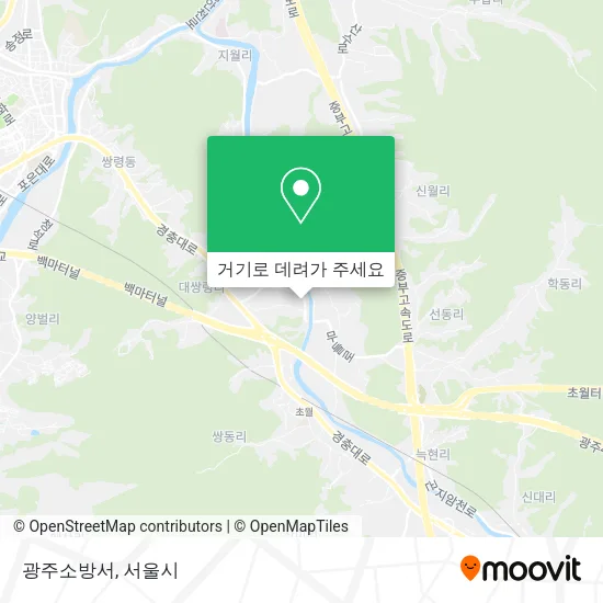 광주소방서 지도