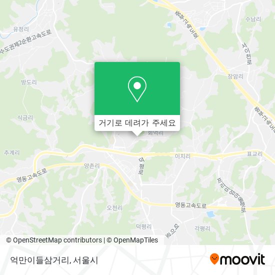 억만이들삼거리 지도