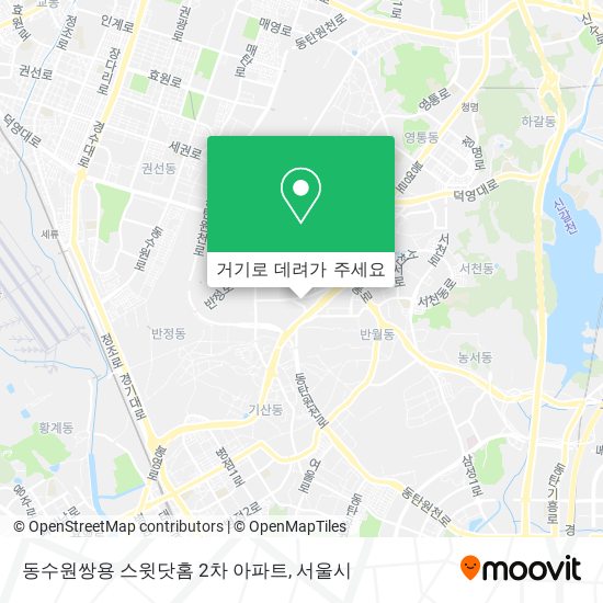 동수원쌍용 스윗닷홈 2차 아파트 지도
