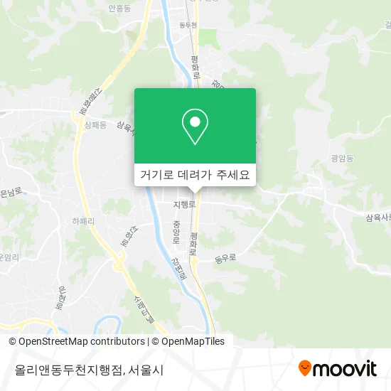 올리앤동두천지행점 지도