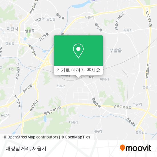 대상삼거리 지도