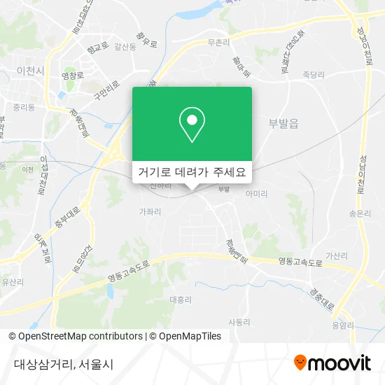 대상삼거리 지도