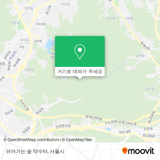 쉬어가는 숲 약수터 지도