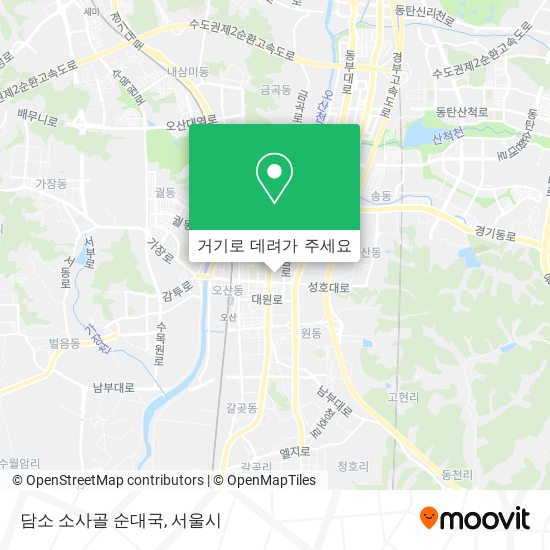 담소 소사골 순대국 지도