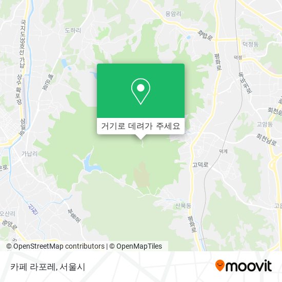 카페 라포레 지도