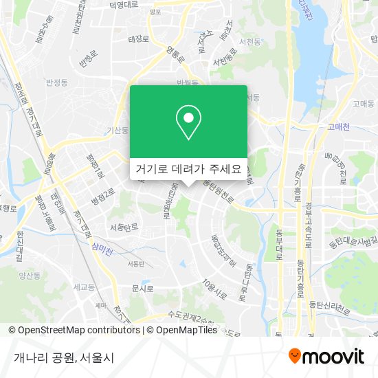 개나리 공원 지도