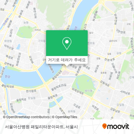 서울아산병원 패밀리타운아파트 지도