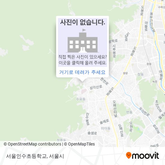 서울인수초등학교 지도