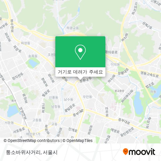 퉁소바위사거리 지도