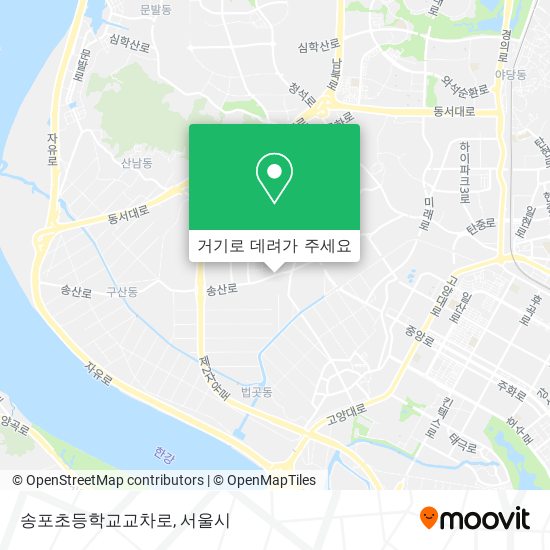 송포초등학교교차로 지도
