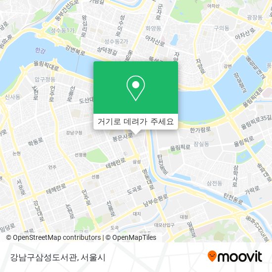 강남구삼성도서관 지도
