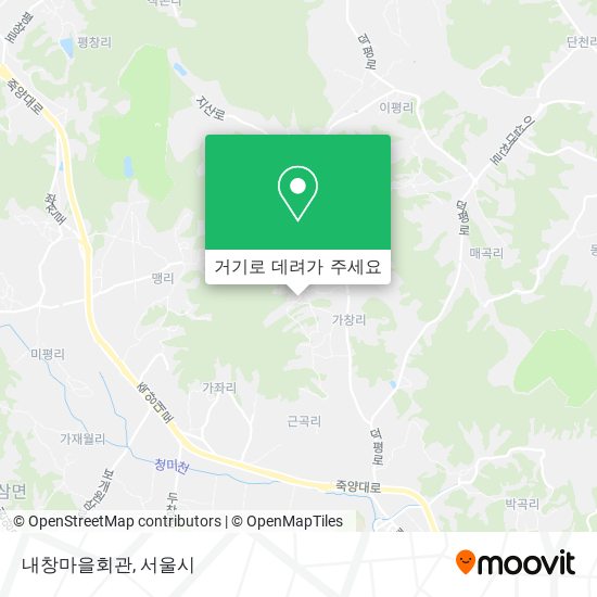 내창마을회관 지도