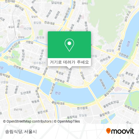 송림식당 지도