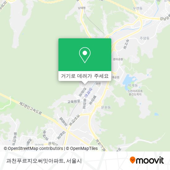 과천푸르지오써밋아파트 지도