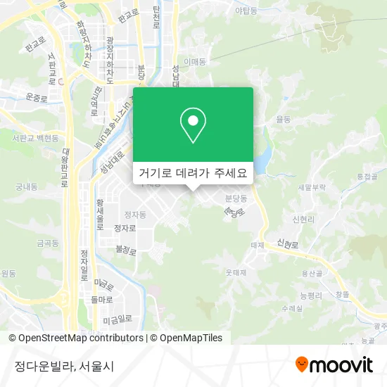 정다운빌라 지도