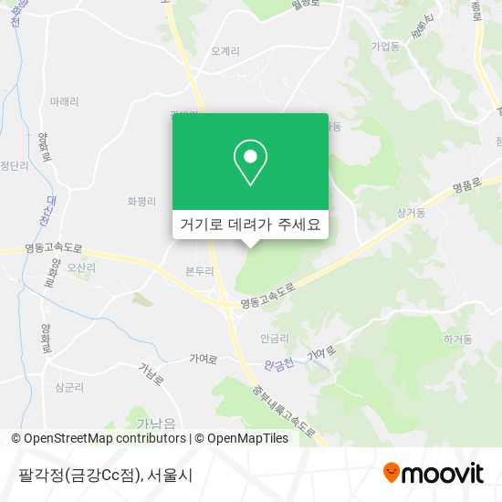 팔각정(금강Cc점) 지도
