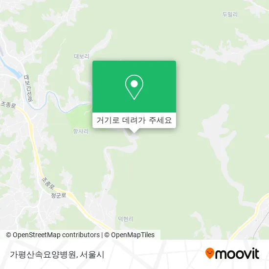 가평산속요양병원 지도