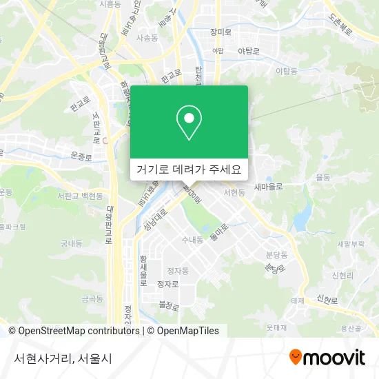 서현사거리 지도