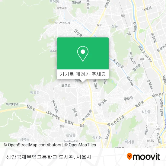 성암국제무역고등학교 도서관 지도