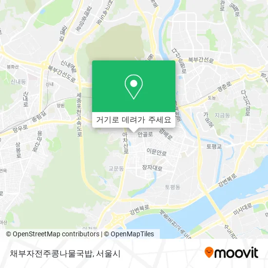 채부자전주콩나물국밥 지도