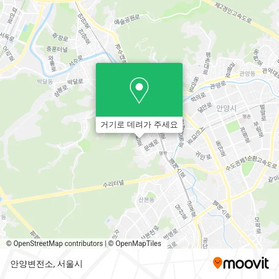 안양변전소 지도