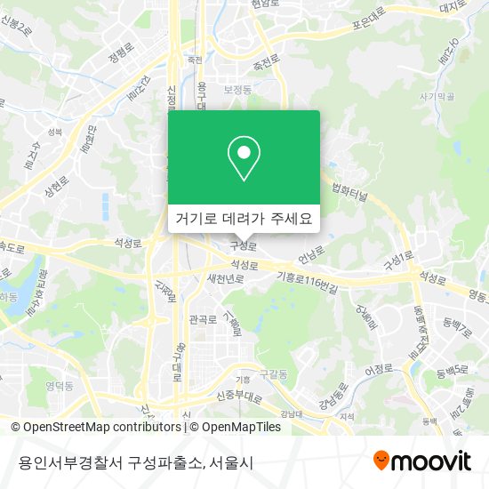 용인서부경찰서 구성파출소 지도