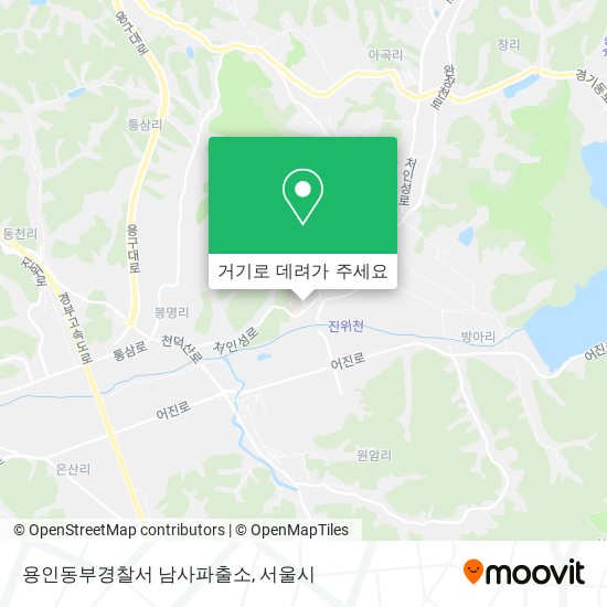 용인동부경찰서 남사파출소 지도