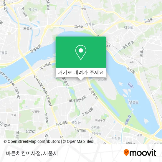 바른치킨미사점 지도