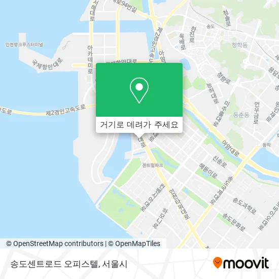 송도센트로드 오피스텔 지도