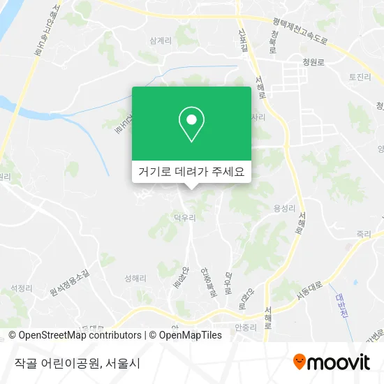 작골 어린이공원 지도