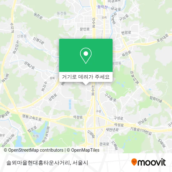 솔뫼마을현대홈타운사거리 지도