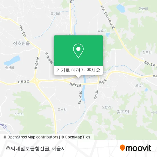 추씨네털보곱창전골 지도