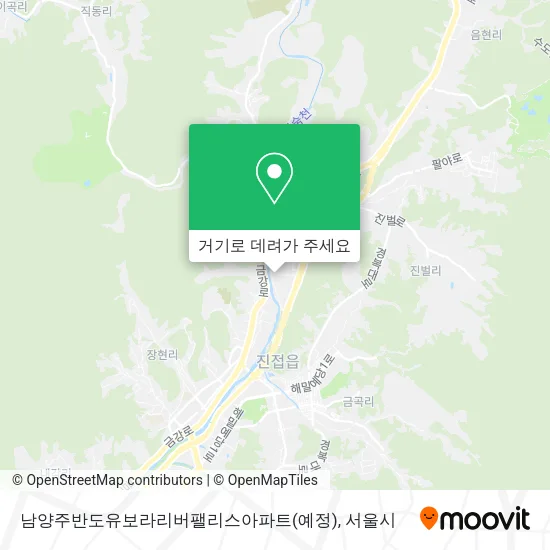 남양주반도유보라리버팰리스아파트(예정) 지도