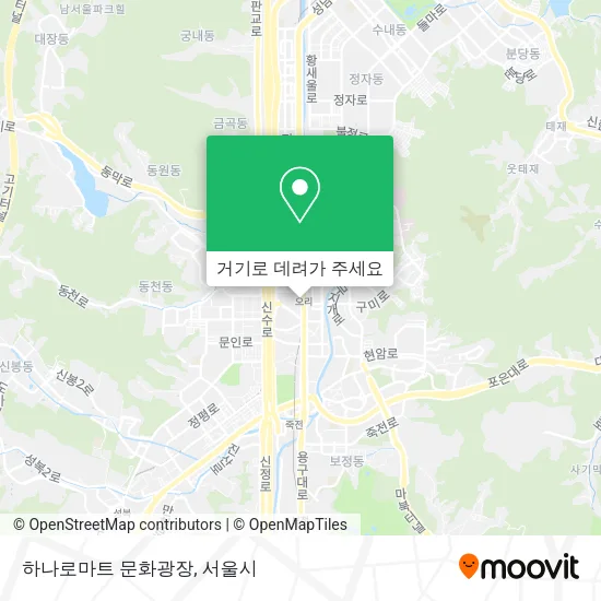 하나로마트 문화광장 지도