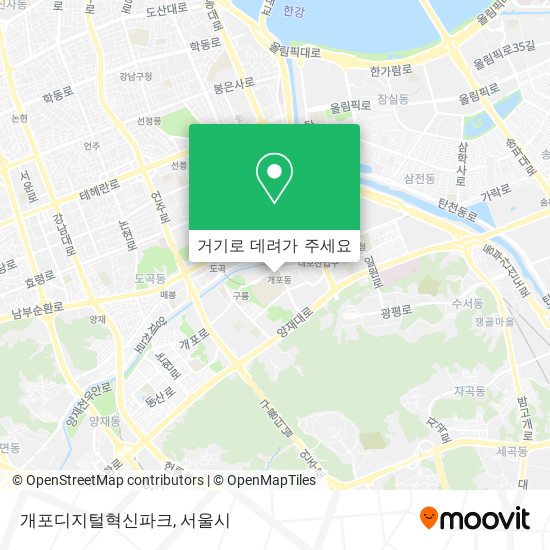 개포디지털혁신파크 지도