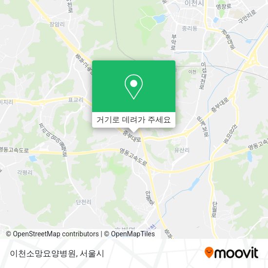 이천소망요양병원 지도