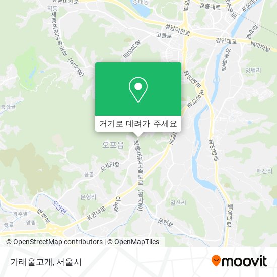 가래울고개 지도