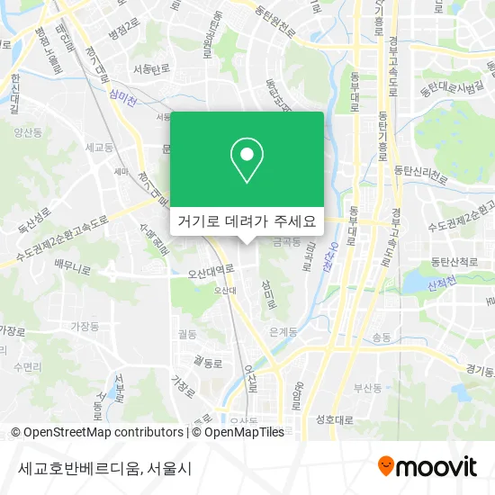 세교호반베르디움 지도